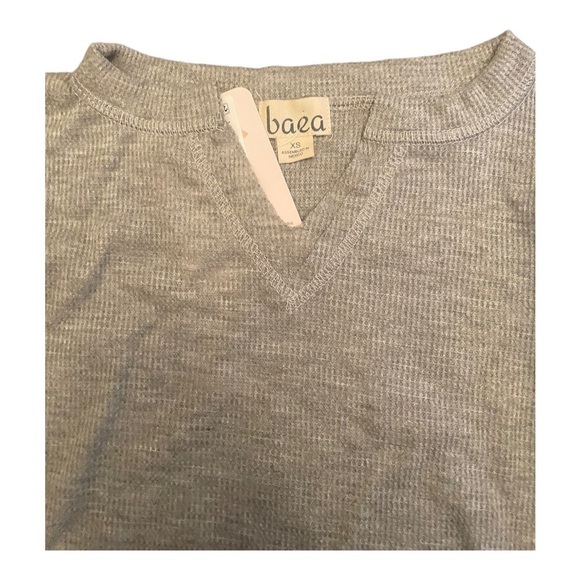 𝅺baea Flare Sleeve T-shirt In Grey - Picture 6 of 12